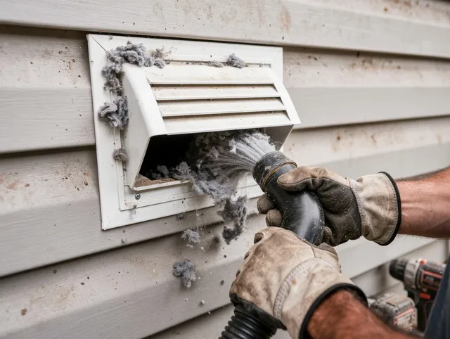 Professional dryer vent cleaning by North Olmsted Dryer Vent Cleaning in North Olmsted