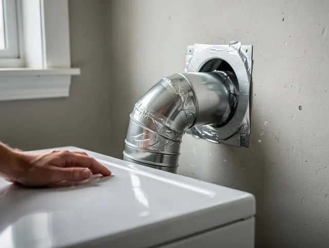 North Olmsted Dryer Vent Cleaning expert performing professional dryer vent repair and installation in North Olmsted