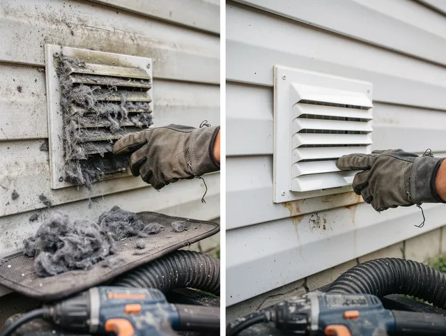 Residential dryer vent cleaning by North Olmsted Dryer Vent Cleaning in North Olmsted